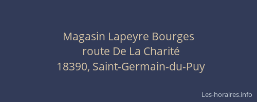 Magasin Lapeyre Bourges