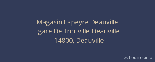 Magasin Lapeyre Deauville