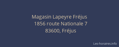 Magasin Lapeyre Fréjus