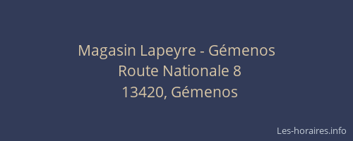 Magasin Lapeyre - Gémenos