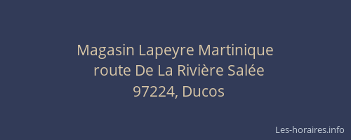 Magasin Lapeyre Martinique