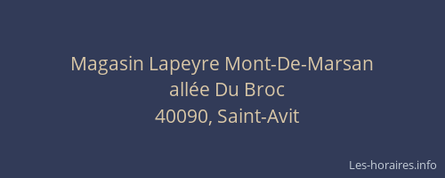 Magasin Lapeyre Mont-De-Marsan