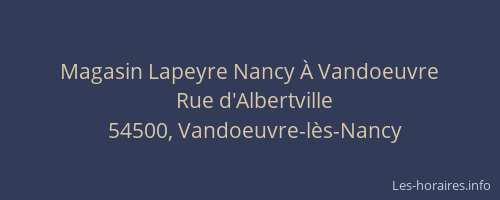 Magasin Lapeyre Nancy À Vandoeuvre