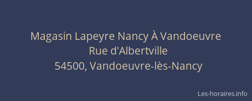 Magasin Lapeyre Nancy &Agrave;&nbsp;Vandoeuvre