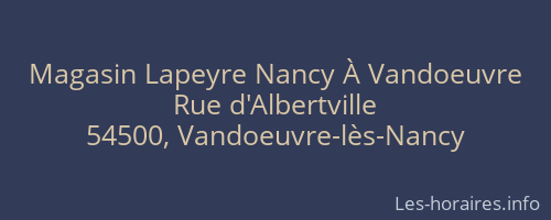 Magasin Lapeyre Nancy À Vandoeuvre