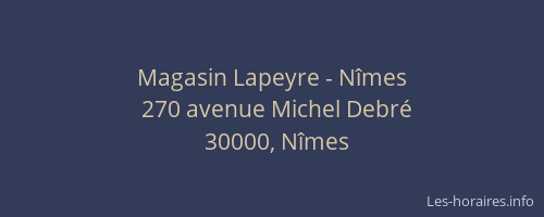 Magasin Lapeyre - Nîmes