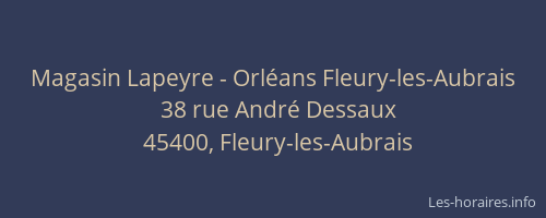 Magasin Lapeyre - Orléans Fleury-les-Aubrais