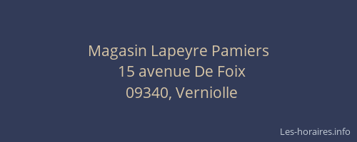 Magasin Lapeyre Pamiers