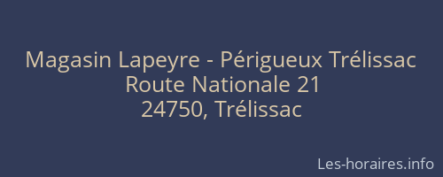 Magasin Lapeyre - Périgueux Trélissac