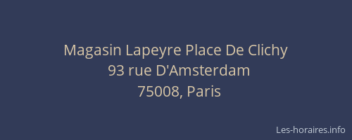 Magasin Lapeyre Place De Clichy