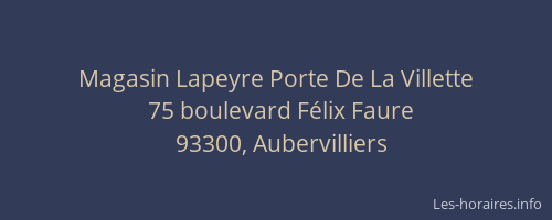 Magasin Lapeyre Porte De La Villette