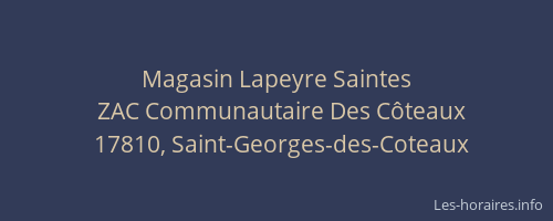 Magasin Lapeyre Saintes