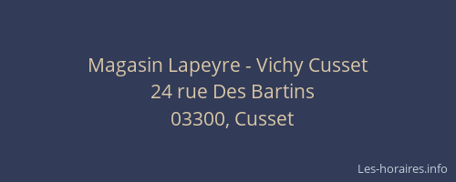 Magasin Lapeyre - Vichy Cusset