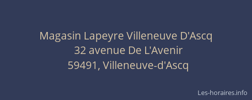 Magasin Lapeyre Villeneuve D'Ascq