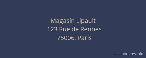 Magasin Lipault