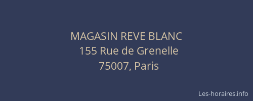 MAGASIN REVE BLANC
