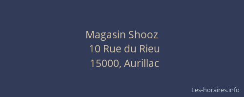 Magasin Shooz