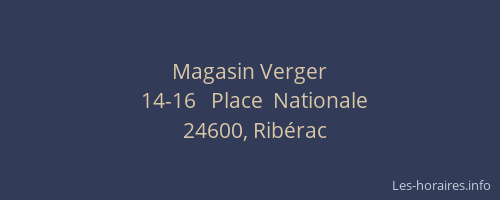 Magasin Verger