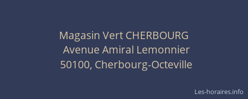 Magasin Vert CHERBOURG