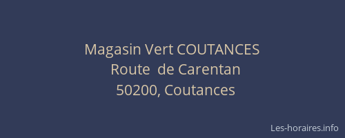 Magasin Vert COUTANCES