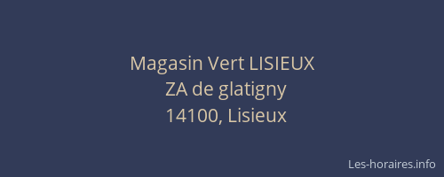 Magasin Vert LISIEUX