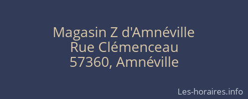 Magasin Z d'Amnéville