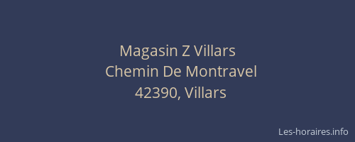 Magasin Z Villars