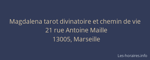 Magdalena tarot divinatoire et chemin de vie