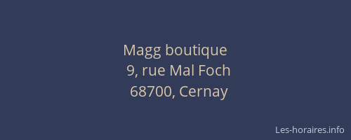 Magg boutique