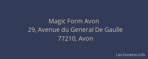 Magic Form Avon