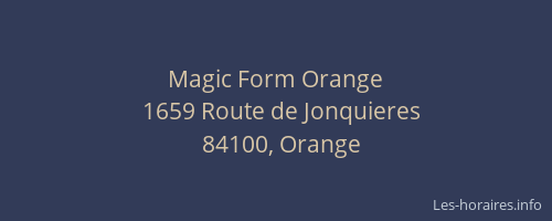 Magic Form Orange