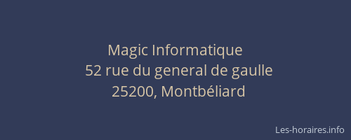 Magic Informatique