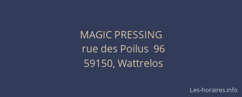 MAGIC PRESSING