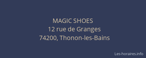 MAGIC SHOES