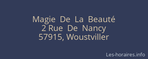 Magie  De  La  Beauté