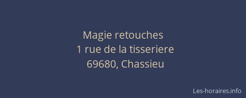 Magie retouches