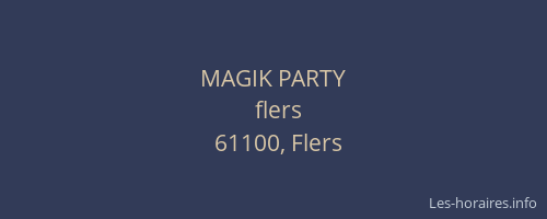 MAGIK PARTY
