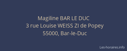 Magiline BAR LE DUC