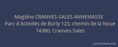 Magiline CRANVES-SALES ANNEMASSE