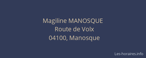 Magiline MANOSQUE