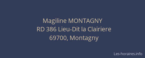 Magiline MONTAGNY