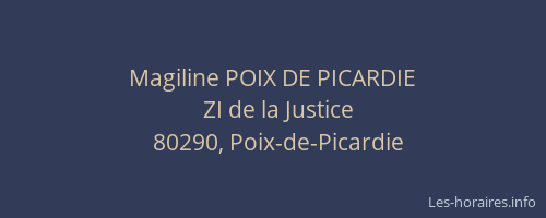 Magiline POIX DE PICARDIE