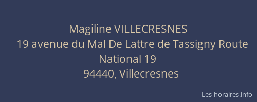 Magiline VILLECRESNES