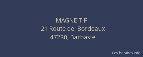 MAGNE'TIF