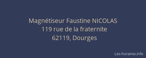 Magn&eacute;tiseur Faustine NICOLAS