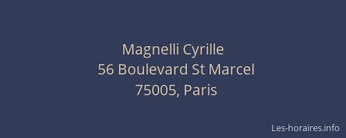 Magnelli Cyrille