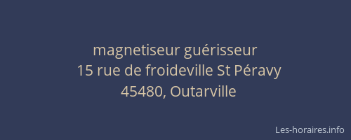 magnetiseur gu&eacute;risseur