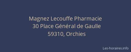 Magnez Lecouffe Pharmacie