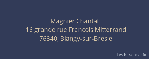 Magnier Chantal