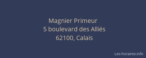 Magnier Primeur